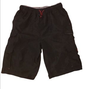 PLUGG Cargo Black Shorts Boys Large